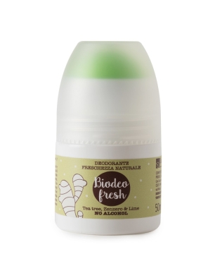 Deodorante pelli sensibili con Tea tree, Zenzero e Lime