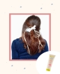 Ragazza con capelli raccolti con fiocco