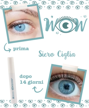 Test siero ciglia: foto prima e dopo l'utilizzo del siero
