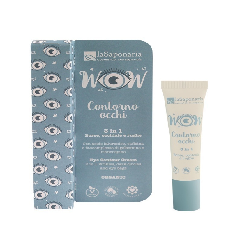 Crema contorno occhi 3 in 1 contro borse, occhiaie e rughe