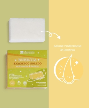 Shampoo e balsamo solido -  Kit Forza ed Energia