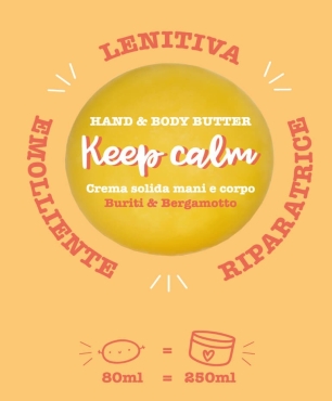 Crema solida mani e corpo KEEP CALM