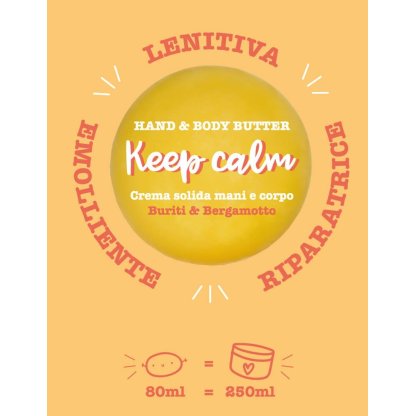 Crema solida mani e corpo KEEP CALM