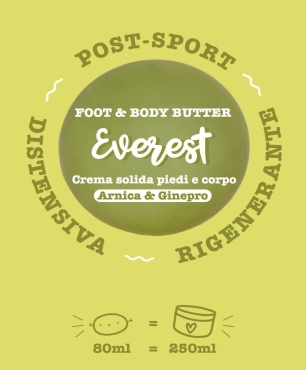 Crema solida piedi e corpo EVEREST