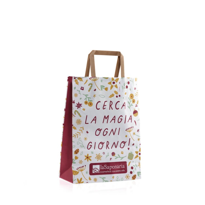 Busta Holiday Vibes con manico piatto