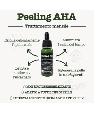 peeling aha esfoliante viso delicato