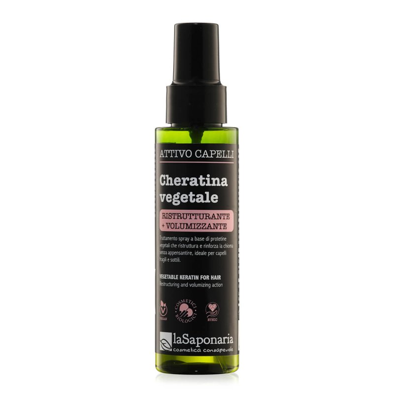 Spray capelli cheratina vegetale