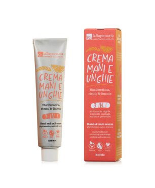 Crema mani e unghie 3 IN 1 - Fitocheratina, ricino & limone
 FORMATO-40 ml