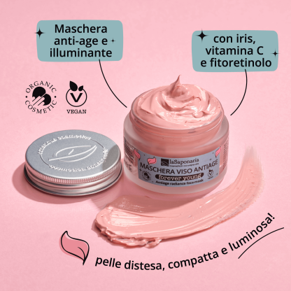 Maschera viso anti-age e illuminante - Forever Young