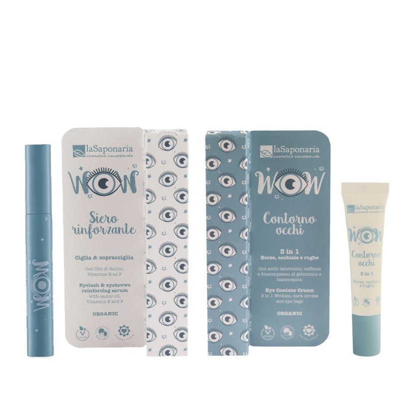 Kit sguardo: contorno occhi + siero ciglia & sopracciglia