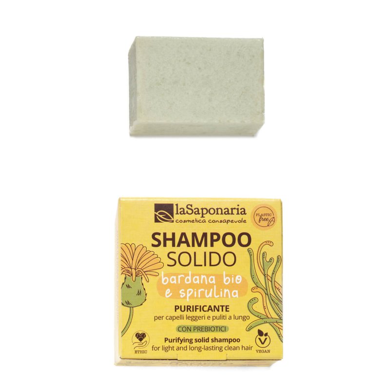 Shampoo solido purificante