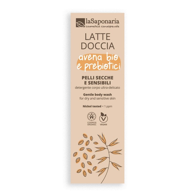 Campione Latte doccia pelli secche e sensibili - AVENA BIO E PREBIOTICI (7ml)