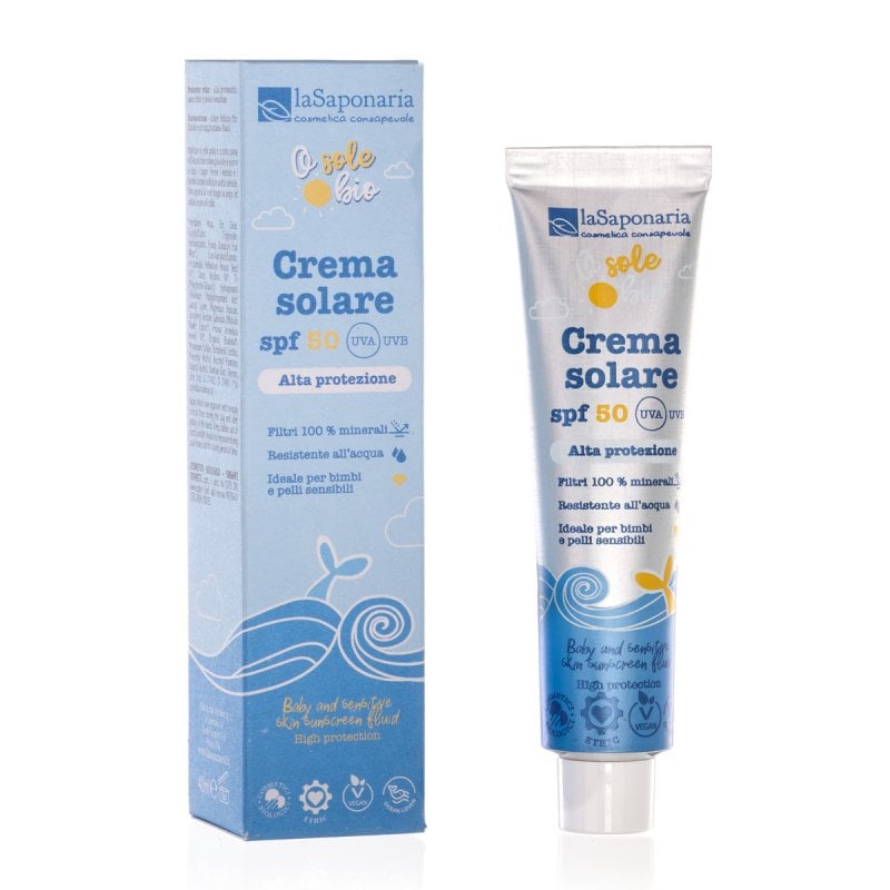 Crema solare SPF50 in formato da viaggio