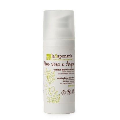 Crema viso idratante - Aloe Vera e Argan