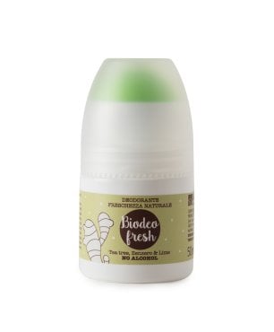 Deodorante pelli sensibili con Tea tree, Zenzero e Lime