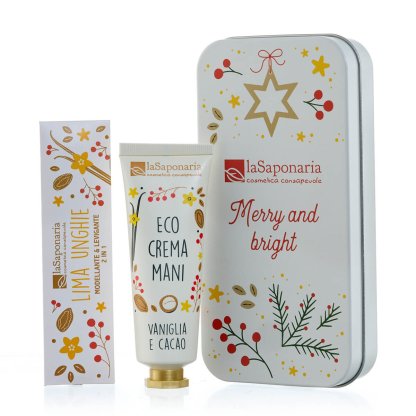 Scrigno - Crema mani Vaniglia e Cacao + Limetta unghie Dolci coccole Scrigno - Crema mani Vaniglia e Cacao + Limetta unghie Dolci coccole