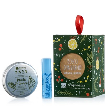 Lanterna Bosco d'inverno - crema mani e biocao Lanterna Bosco d'inverno - crema mani e biocao