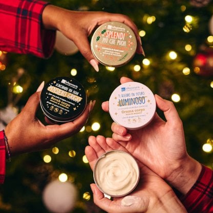 Crema corpo e scrub La Saponaria - regalo di natale ecologico e solidale