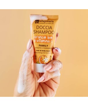 TRAVEL - Doccia Shampoo Family - Arancio Bio e Vitamina C (30ml)