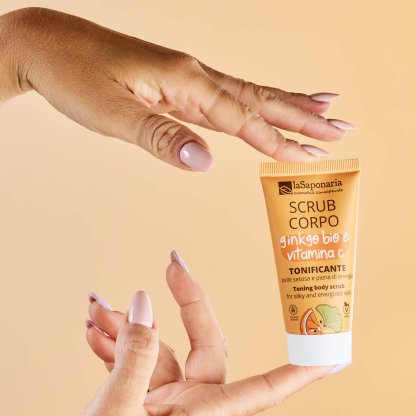 TRAVEL - Scrub corpo tonificante - Gingko Bio e Vitamina C (30 ml)