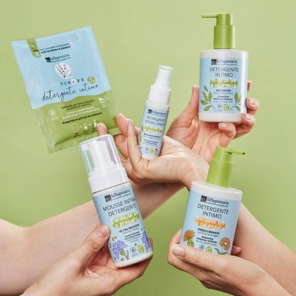 Mousse detergente intima delicata - Fiordaliso Bio & Prebiotici