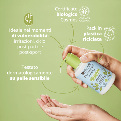 Detergente intimo candida e irritazioni