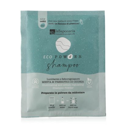 Shampoo in polvere lucidante e seboregolatore - Menta